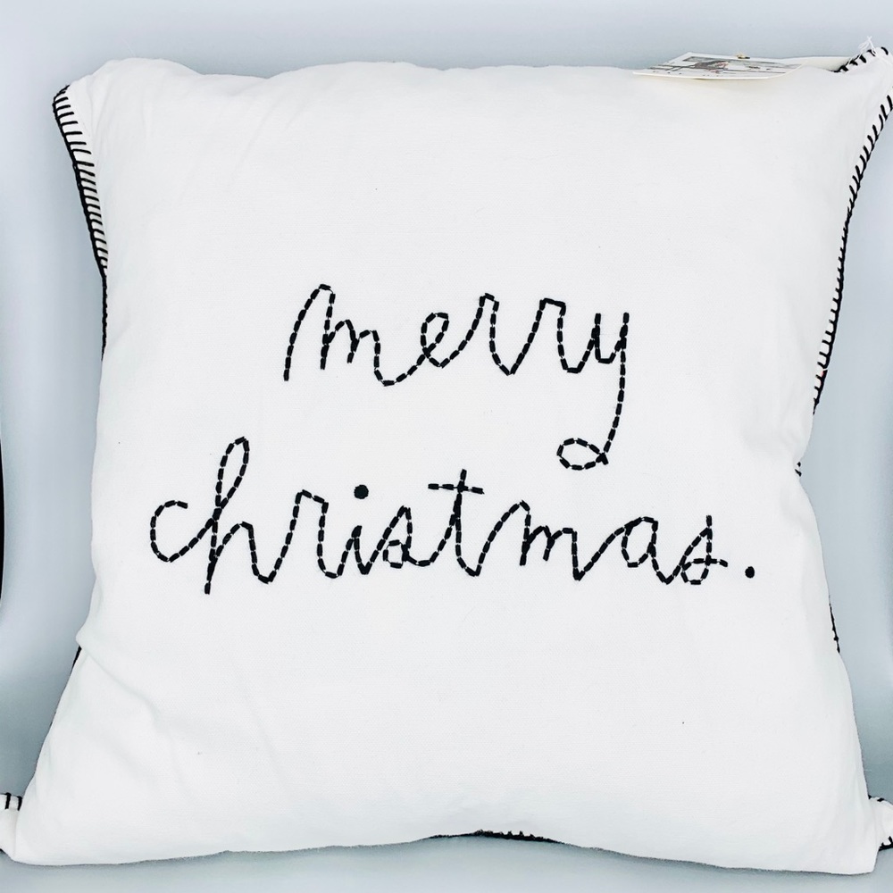 Rae Dunn Merry Christmas Pillow
